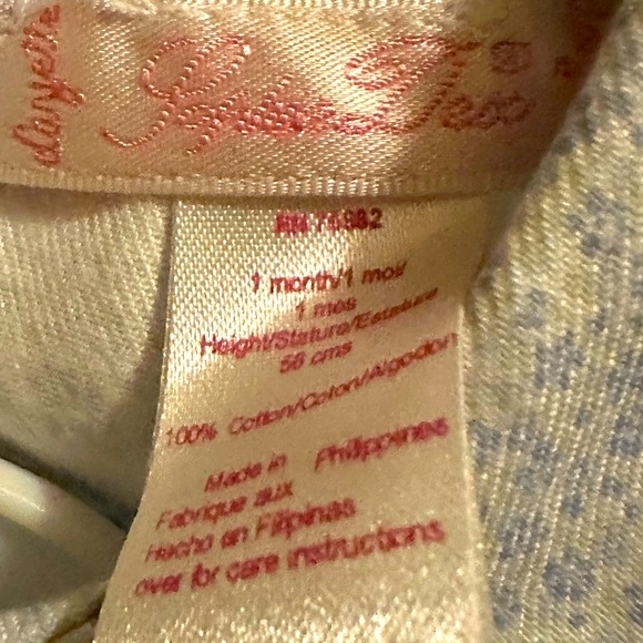 Sophie Dess Long Sleeve Light Blue Floral Print Shirt - Size 1mo - 58 cm - NWT - Picture 7 of 7